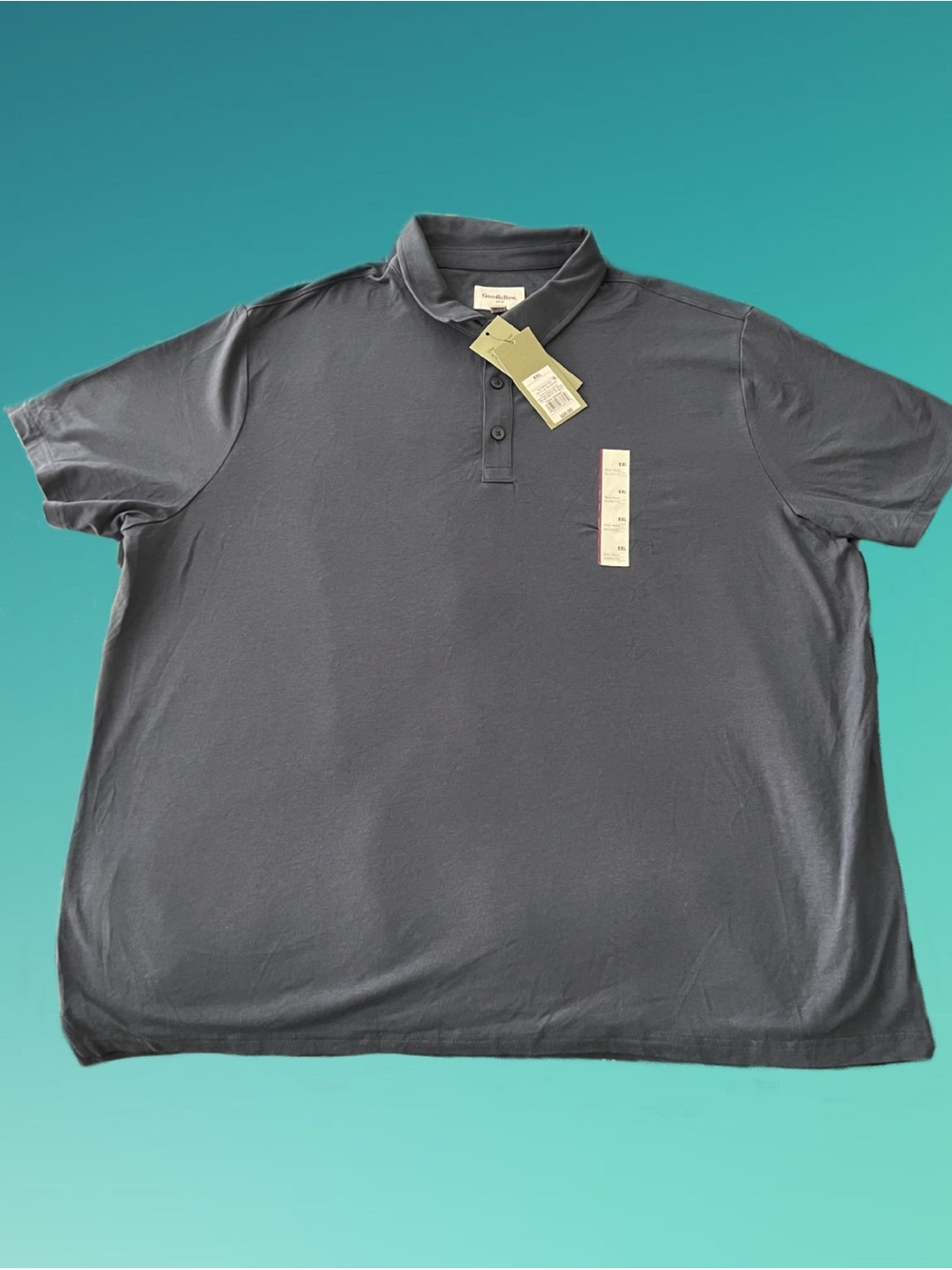 Goodfellow & Co Black Short-Sleeve Polo